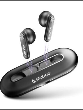 NexiGo Air T2 Ultra-Thin Wireless Earbuds, Qualcomm QCC3040, Bluetooth 5.2